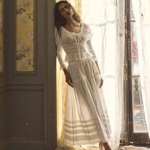 Doen Sebastiane Skirt in Powder White XL
